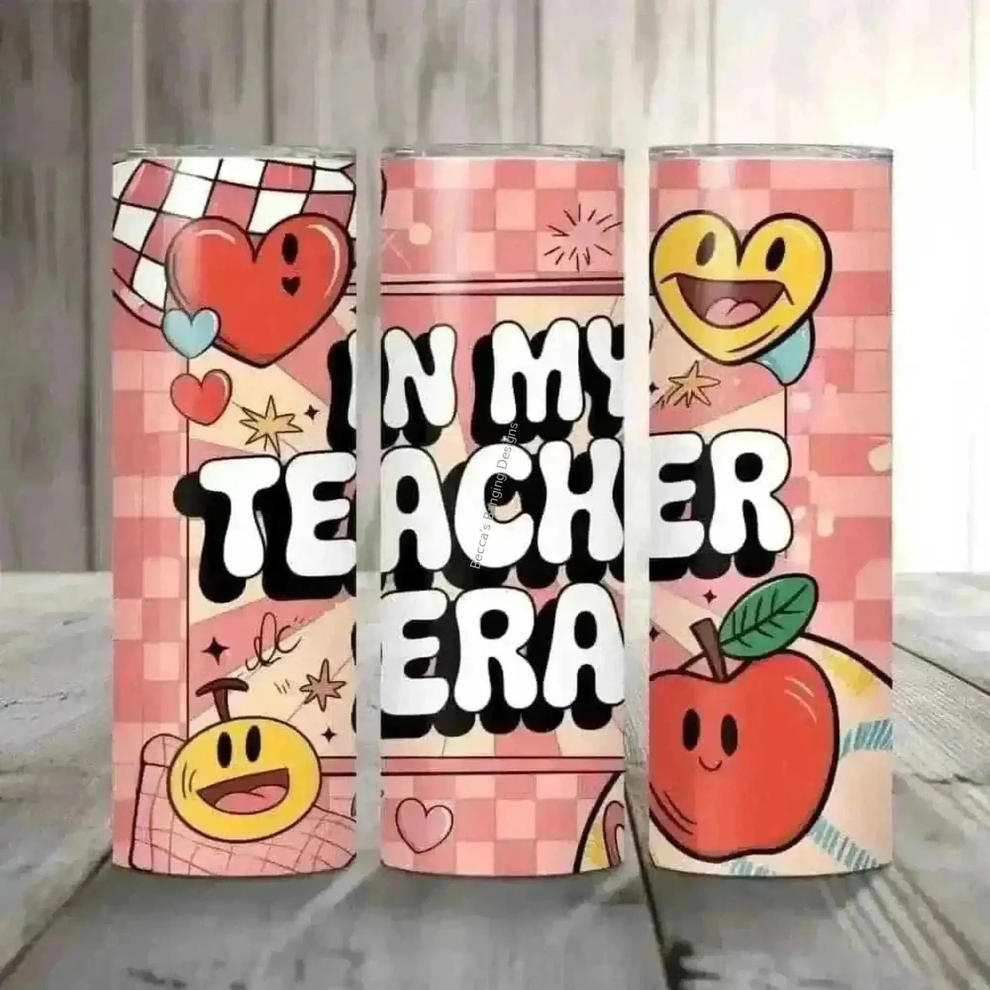 Tumbler In My Teacher Era Tumbler - Cute Teacher Gift 20oz Cup