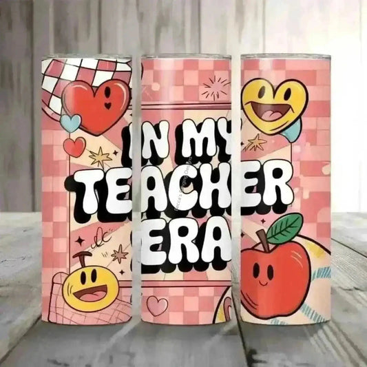 Tumbler In My Teacher Era Tumbler - Cute Teacher Gift 20oz Cup