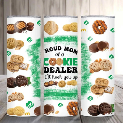 Tumbler Proud Mom of Cookie Dealer Tumbler | Stainless Steel Cup for Cookie Moms