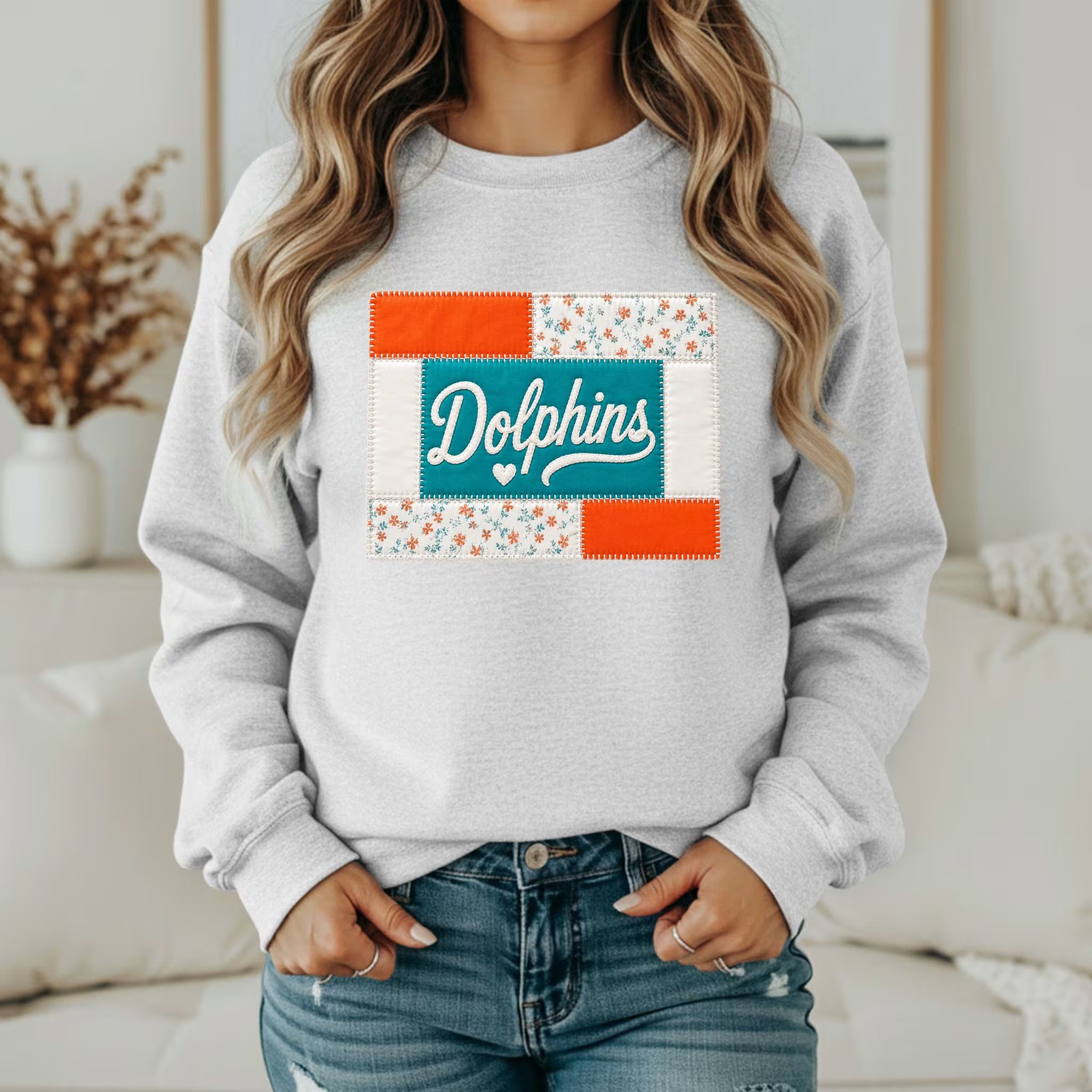 Custom Team Inspired Patchwork Sweatshirt