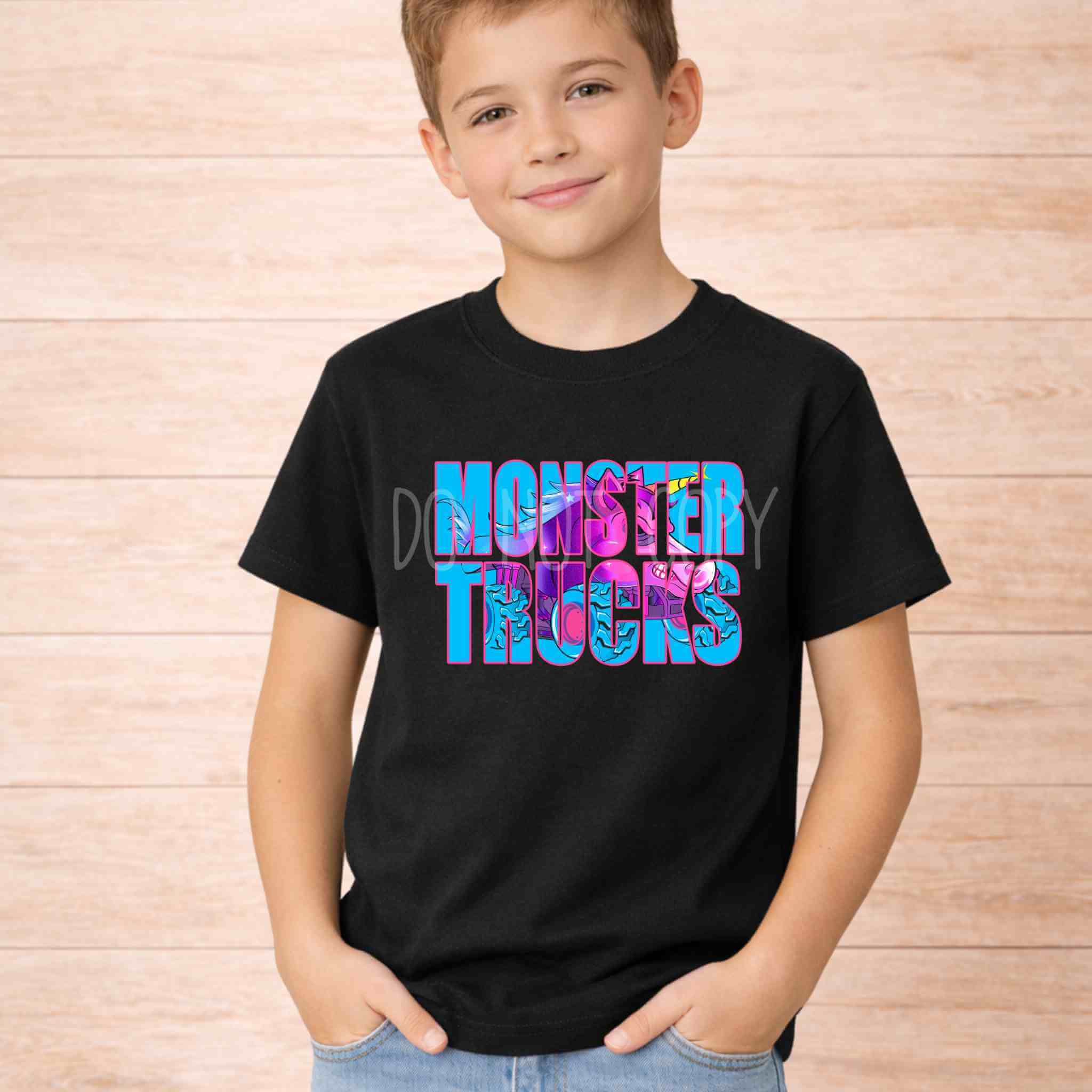 Unicorn Monster Trucks Youth T Shirt Becca's Banging Designs