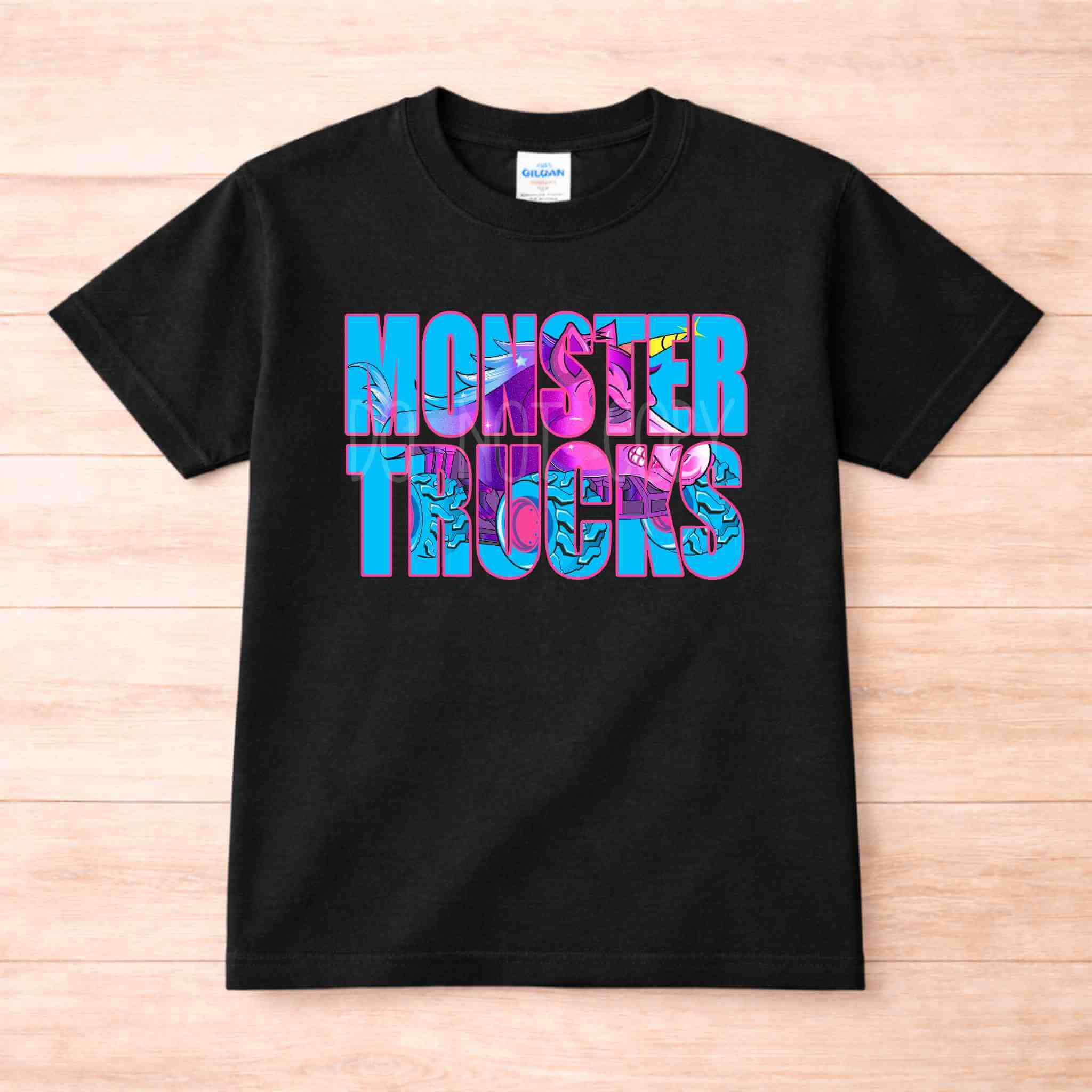 Unicorn Monster Trucks Youth T Shirt Becca's Banging Designs