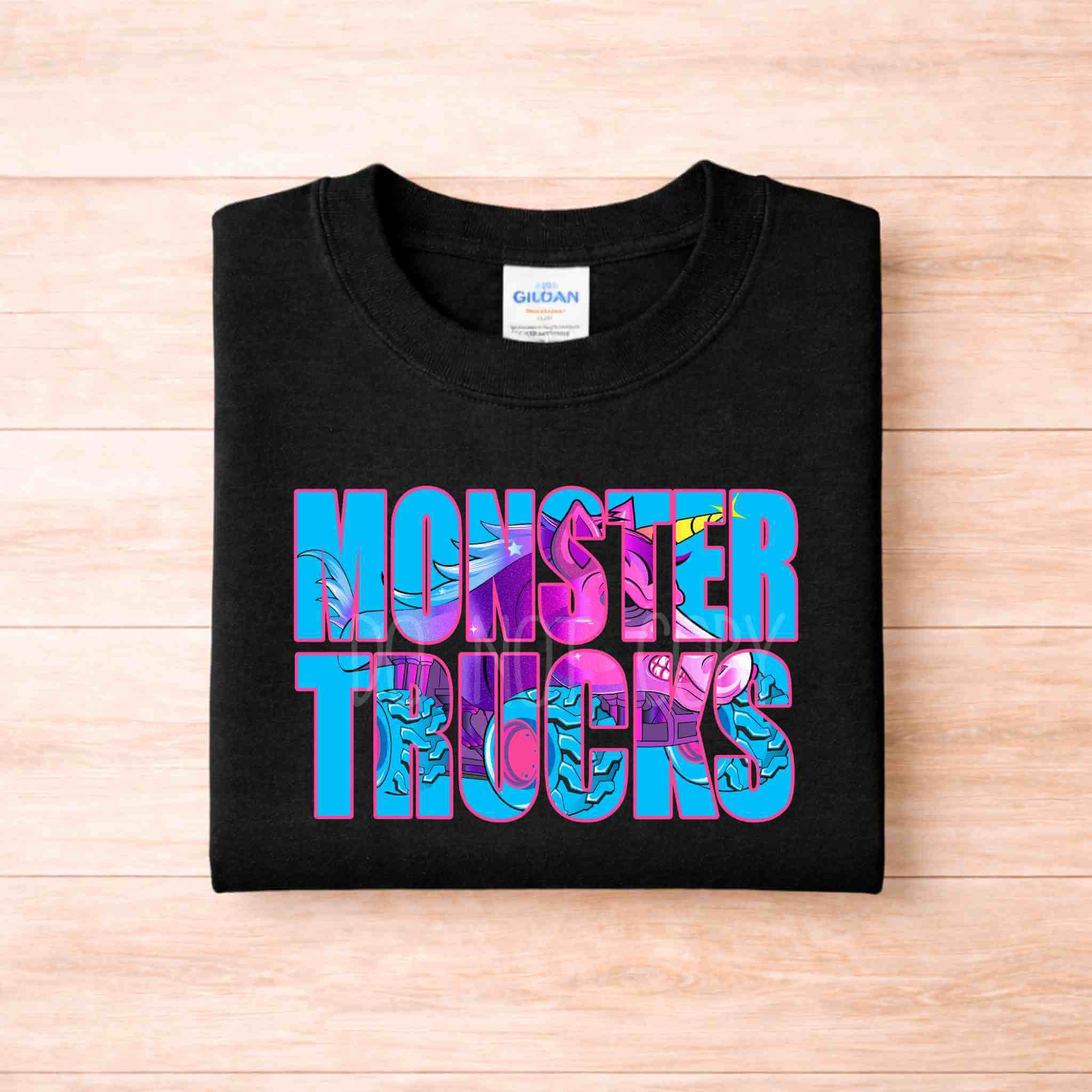 Unicorn Monster Trucks Youth T Shirt Becca's Banging Designs