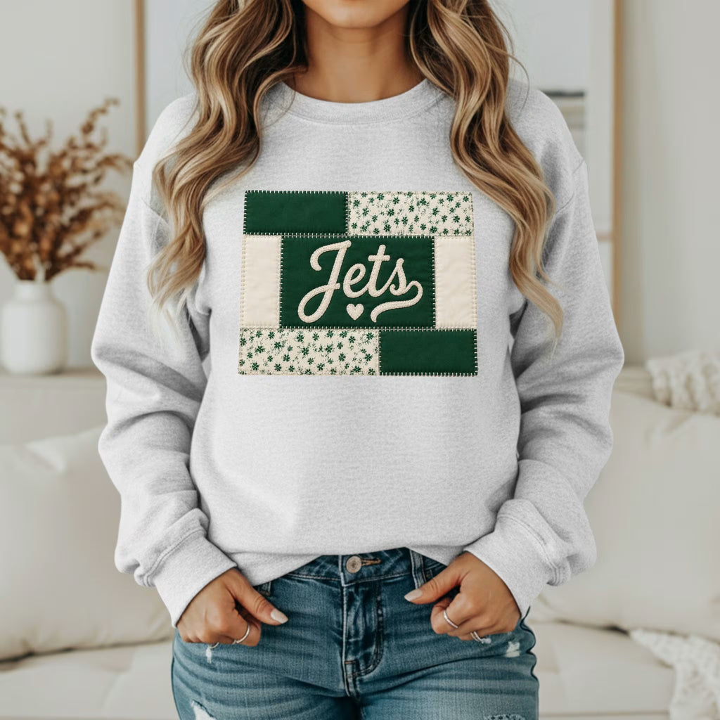 Custom Team Inspired Patchwork Sweatshirt