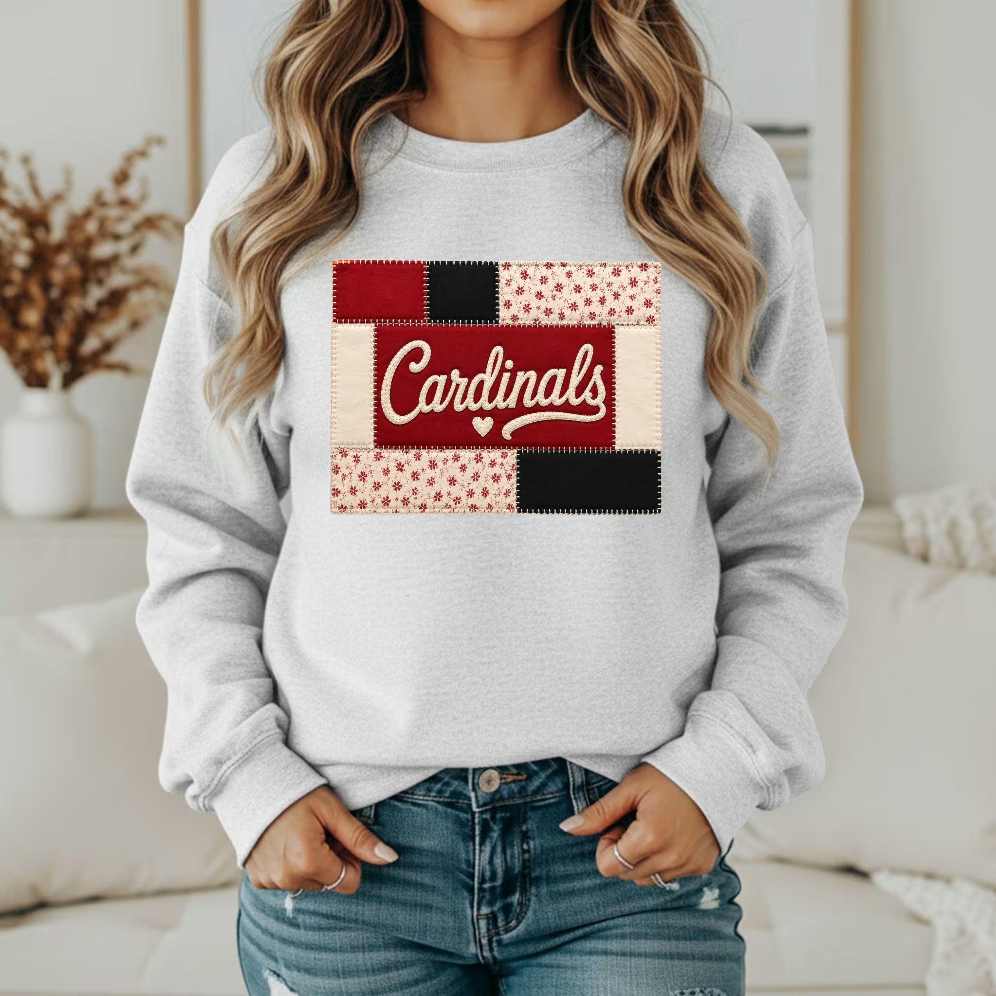 Custom Team Inspired Patchwork Sweatshirt