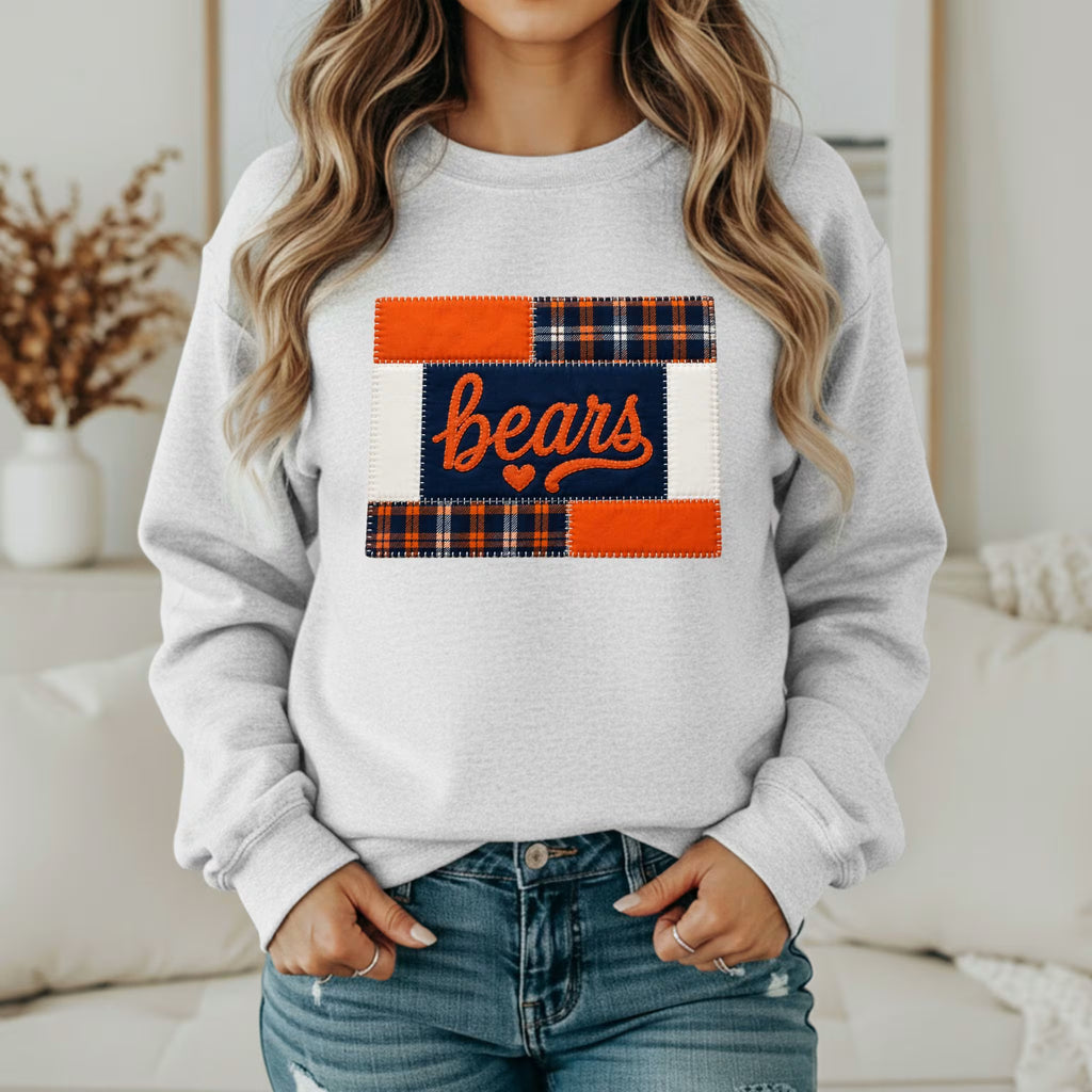 Custom Team Inspired Patchwork Sweatshirt