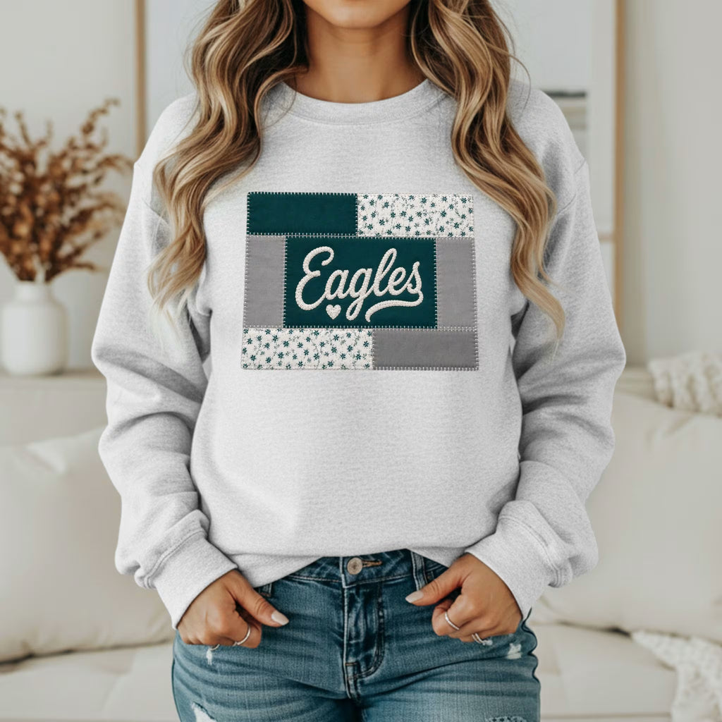 Custom Team Inspired Patchwork Sweatshirt