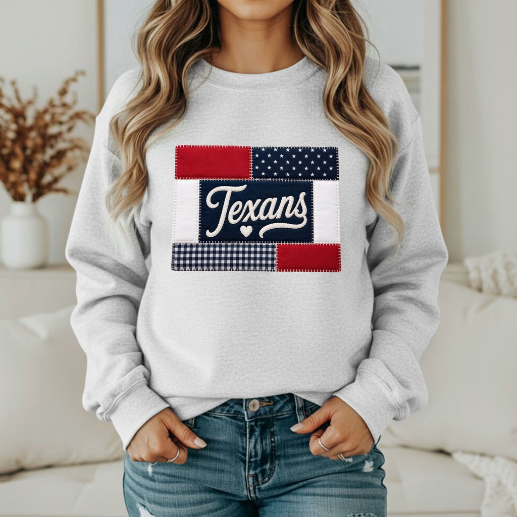 Custom Team Inspired Patchwork Sweatshirt